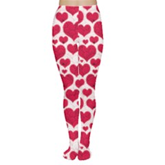 Hearts Valentine Pattern Seamless Tights by Bedest