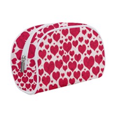 Hearts Valentine Pattern Seamless Make Up Case (small) by Bedest