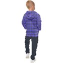 Blue Tartan Plaid 1 Kids  Hooded Pullover View2