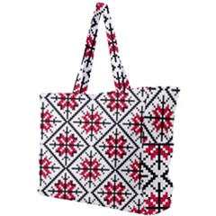 Ukrainian Folk Seamless Pattern Ornament Ethnic Ornament Border Element Traditional Art Simple Shoulder Bag