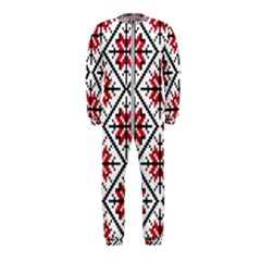 Ukrainian Folk Seamless Pattern Ornament Ethnic Ornament Border Element Traditional Art Onepiece Jumpsuit (kids) by Grandong