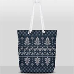 Winter Wonderland Pattern Full Print Rope Handle Tote (small) by ArtfulThreads