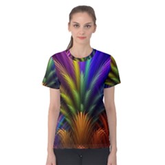 Abstract Colors - , Abstract Colors Women s Cotton T-shirt