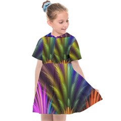 Abstract Colors - , Abstract Colors Kids  Sailor Dress by kyorashop23