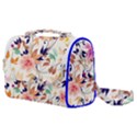 Abstract Floral Background Satchel Shoulder Bag View1