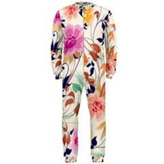 Abstract Floral Background Onepiece Jumpsuit (men) by kyorashop23