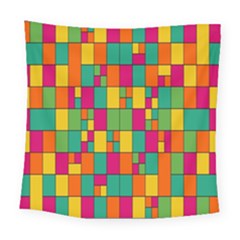 Abstract-background Square Tapestry (large)