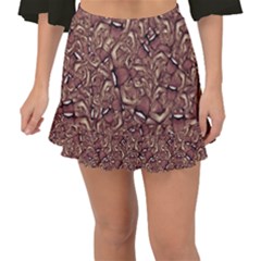 Human Spider Mutant Creatures Motif Random Pattern Fishtail Mini Chiffon Skirt by dflcprintsclothing
