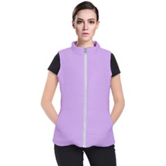 Luscious Lavender Hex #cca3e7 Women s Puffer Vest by dressshop