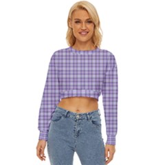 Purple Plaid Tartan 2 Lightweight Long Sleeve Sweatshirt by dressshop