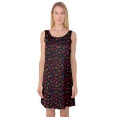 Pattern Ha Ha Ha  Abstract Black Dark Doodle Hahaha Pattern Physco Sleeveless Satin Nightdress