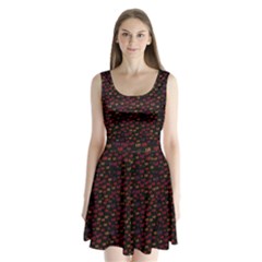 Pattern Ha Ha Ha  Abstract Black Dark Doodle Hahaha Pattern Physco Split Back Mini Dress 