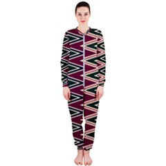 Pattern Zigzag Stripe Design Onepiece Jumpsuit (ladies)