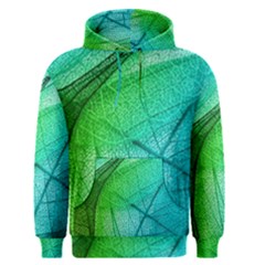 Texture Green Leaf Abstraction 3d Men s Core Hoodie