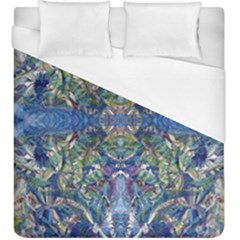 Blue Arabesque Duvet Cover (king Size)