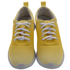 Cream Yellow To Amber Orange Bilinear Gradient Mens Athletic Shoes