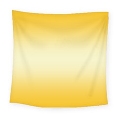 Amber Orange To Cream Yellow Bilinear Gradient Square Tapestry (large) by GradientsOmbre