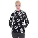 Jack Print, White, Before, Plain, Black, Simple, Christmas Women s Hooded Pullover Jack Print, White, Before, Plain, Black, Simple, Christmas Women s Hooded Pullover