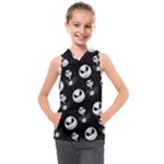 Jack Print, White, Before, Plain, Black, Simple, Christmas Kids Sleeveless Hoodie Jack Print, White, Before, Plain, Black, Simple, Christmas Kids Sleeveless Hoodie