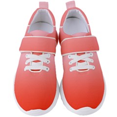 Pink Lace To Scarlet Red Linear Gradient Women s Velcro Strap Shoes