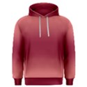 Coral Pink To Burgundy Red Bilinear Gradient Men s Overhead Hoodie View1