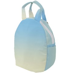 Baby Blue To Cream Yellow Linear Gradient Travel Backpack