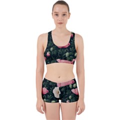 Poppy Flower Plant Petals Bloom Work It Out Gym Set by Grandong