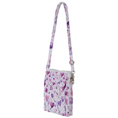 Hearts Love Purple Multi Function Travel Bag