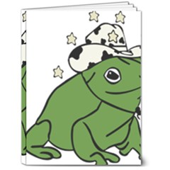 Frog With A Cowboy Hat 6  X 8  Hardcover Notebook by Teevova