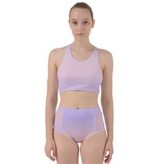 Pale Violet To Pale Pink Bilinear Gradient Racer Back Bikini Set by GradientsOmbre