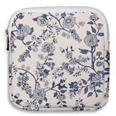 Blue Vintage Background Mini Square Pouch