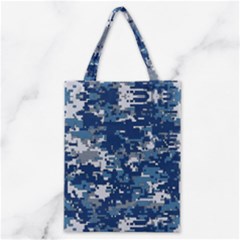 Blue, Camouflage, Cool, Navy, New, Pattern Classic Tote Bag