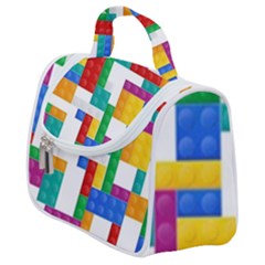 Colorful Bricks, Bricks, Colorful Satchel Handbag