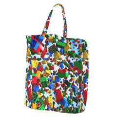 Falling Lego Bricks, Desenho, Fall, Games Giant Grocery Tote