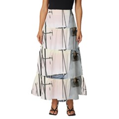 Fisherman?¯s Ward, San Francisco, Ca Tiered Ruffle Maxi Skirt by RiverRootz