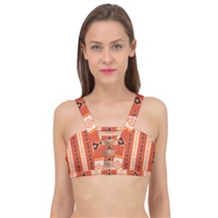 Geometrical Geometric Pattern Cage Up Bikini Top by Sabxi