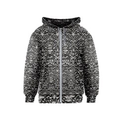 Gothic Leaf Pattern 2 Kids  Zipper Hoodie