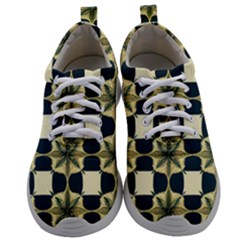 Royal Fractal Pattern Mens Athletic Shoes