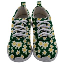 Mid Century Retro Floral 1970s 1960s Pattern 93 Mens Athletic Shoes by violetheavensky