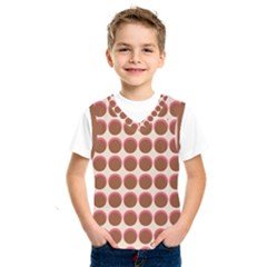 Retro 40s 50s Cupcake Pattern Kids  Basketball Tank Top