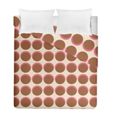 Retro 40s 50s Cupcake Pattern Duvet Cover Double Side (full/ Double Size) by violetheavensky
