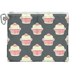 Retro 40s 50s Cupcake Pattern 4 Canvas Cosmetic Bag (xxxl)