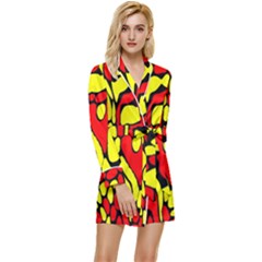 Rby 127 Long Sleeve Satin Robe
