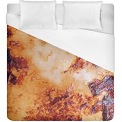 Burnt Paper Texture Print Design Duvet Cover (king Size) by dflcprintsclothing