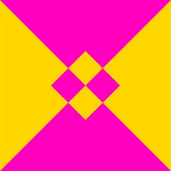 yellow pink shapes