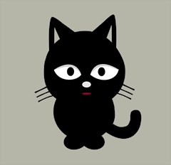 cat pet cute black animal