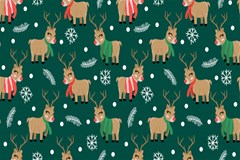 cute christmas pattern doodle