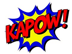 kapow comic book fight