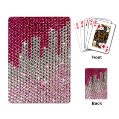 Mauve Gradient Rhinestones  Standard Playing Cards by artattack4all