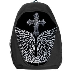 Bling Wings And Cross Backpack Bag by artattack4all